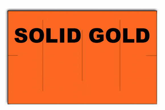 [CUSTOM] Signet 1912 compatible Fluorescent Orange Labels - Solid Gold