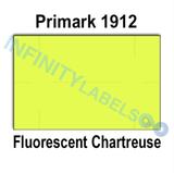 192,000 Primark 1912 compatible Fluorescent Chartreuse Labels for P14 Price Gun (Removable Adhesive)