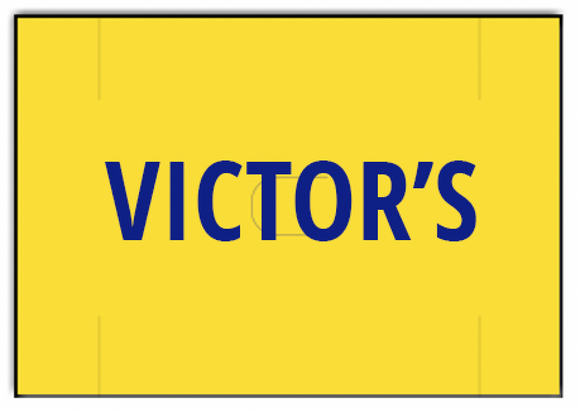 [CUSTOM] Avery PB210 compatible 1623 Pantone Yellow Labels - VICTOR'S