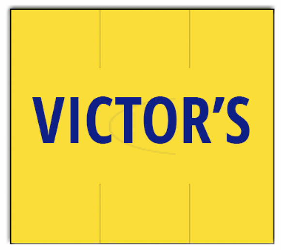 [CUSTOM] Avery PB180 compatible 1618 Pantone Yellow Labels - VICTOR'S