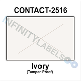 160,000 Contact compatible 2516 Ivory Labels. Full case w/8 ink rollers.