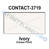 80,000 Contact compatible 3719 Ivory Labels.