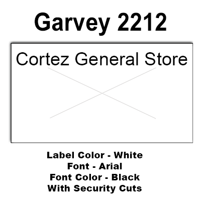 [CUSTOM] 220,000 Garvey compatible labels - w/Cuts (For GV 22-8) CGS