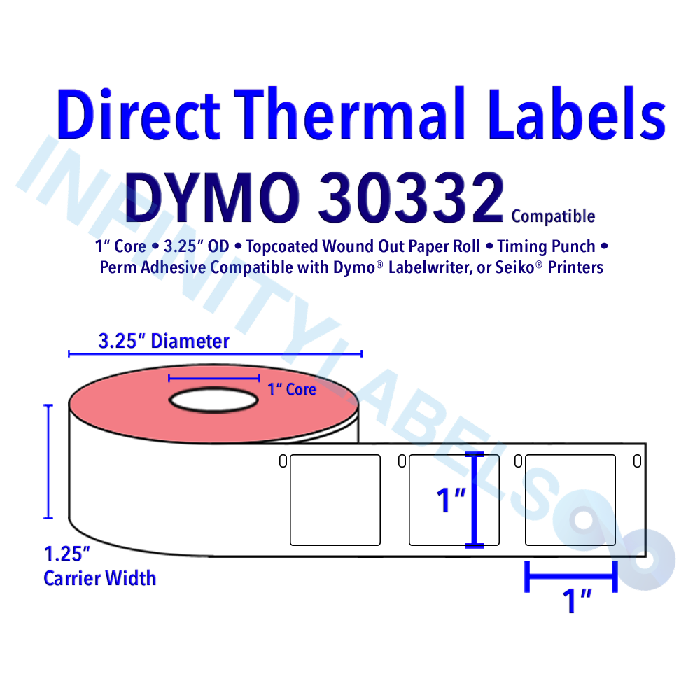 Dymo 45013 Thermal Label Tapes DYMO 30332 Direct Thermal Labels