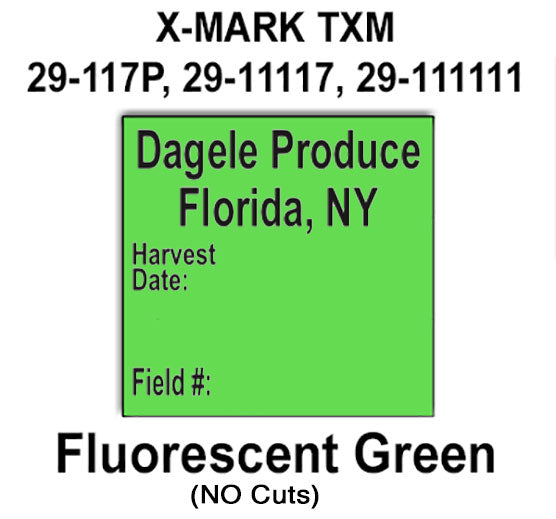 [CUSTOM] 78,000 X-Mark compatible 2900 Fluorescent Green Labels. Full case.