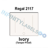 120,000 Regal 2117 compatible Ivory Labels.