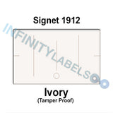 240,000 Signet 1912 compatible Ivory Labels.