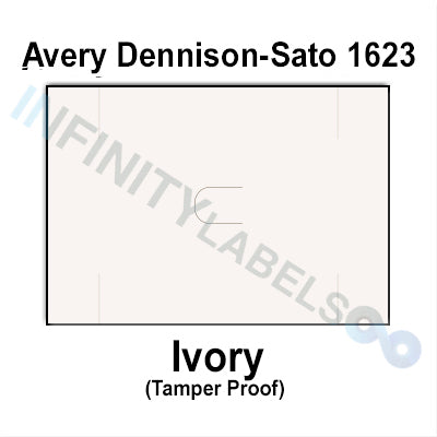 200,000 Avery Dennison / Sato compatible 1623 Ivory Labels. Full case.