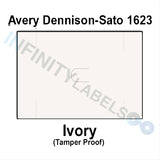 200,000 Avery Dennison / Sato compatible 1623 Ivory Labels. Full case.