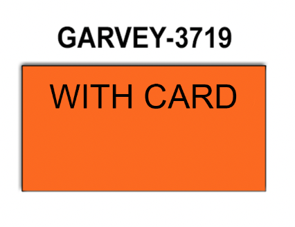 [CUSTOM] Garvey compatible 3719 Fluorescent Orange Labels - FORCE