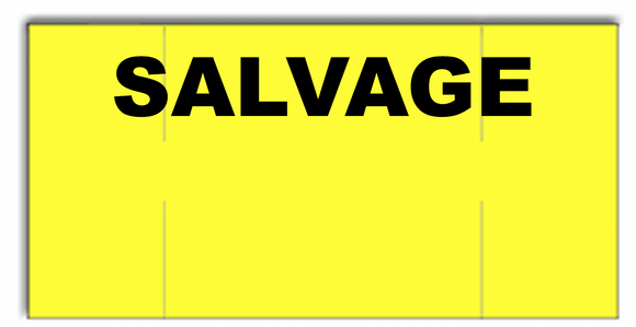 [CUSTOM] Monarch compatible 1110 Fluorescent Chartreuse Labels - SALVAGE