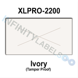 252,000 XLPro compatible 2200 Ivory Labels. Full case w/12 ink rollers.