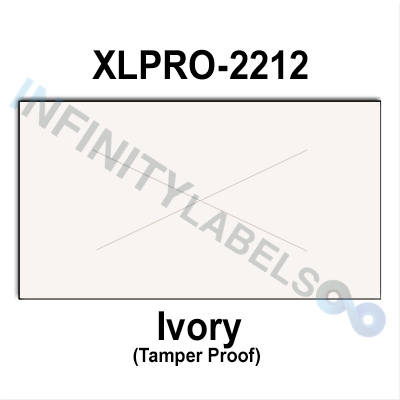 240,000 XLPro compatible 2212 Ivory Labels. Full case w/8 ink rollers.