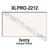 240,000 XLPro compatible 2212 Ivory Labels. Full case w/8 ink rollers.