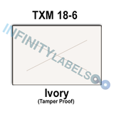 288,000 X-Mark compatible 1812 Ivory Labels. Full case w/8 ink rollers.