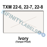 252,000 X-Mark compatible 2200 Ivory Labels. Full case w/12 ink rollers.