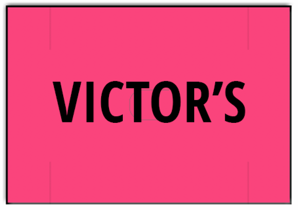 [CUSTOM] Avery PB210 compatible 1623 Fluorescent Pink Labels - VICTOR'S