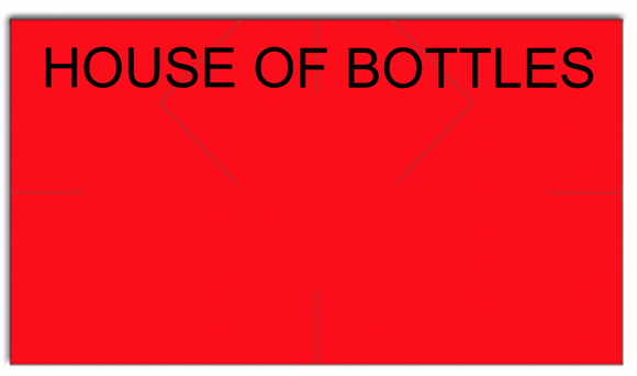 [CUSTOM] Monarch compatible 1131 Fluorescent Red Labels - House of Bottles
