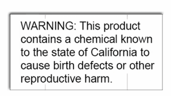 [CUSTOM] Monarch compatible 1110 White Labels - CA Warning (Just Text)