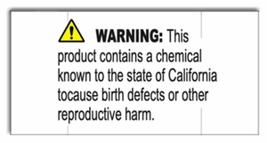 [CUSTOM] Monarch compatible 1110 White Labels - Prop 65 Warning