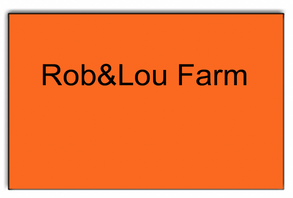 [CUSTOM] X-Mark compatible 2516 Fluorescent Orange Labels - Rob&Lou Farm