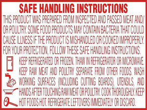 CUSTOM SAFE HADLING Labels - 2" (w) x 1.5" (h)