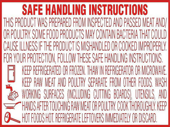 CUSTOM SAFE HADLING Labels - 2