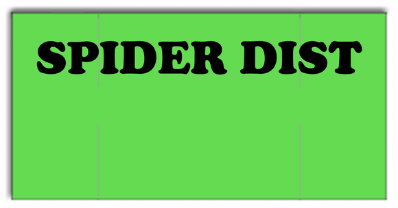 [CUSTOM] Monarch compatible 1110 Fluorescent Green Labels - Spider