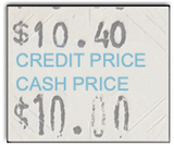 [CUSTOM] Monarch compatible 1136 White Labels - Credit Price / Cash Price 3/24
