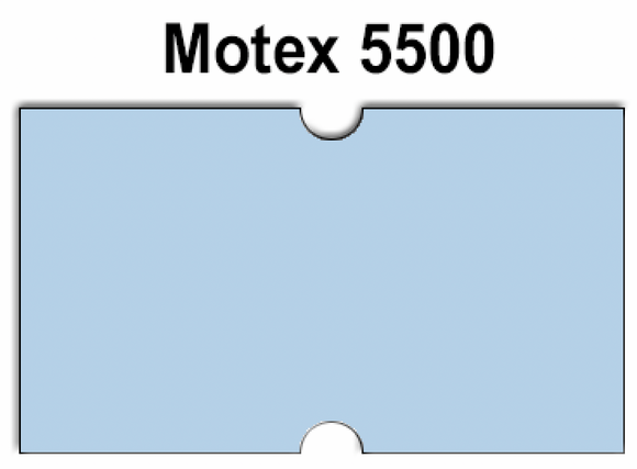 240,000 Motex compatible 5500 Blue Labels - Removable Adhesive