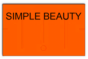 [CUSTOM] Signet 1912 compatible Fluorescent Orange Labels - Simple Beauty