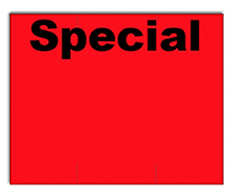 [CUSTOM] Monarch compatible 1151 Fluorescent Red Labels - Special