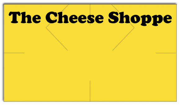 [CUSTOM] Monarch compatible 1131 Pantone Yellow Labels - The Cheese Shoppe