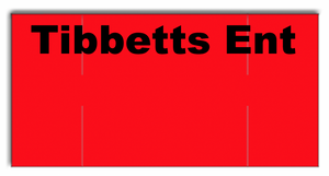 [CUSTOM] Monarch compatible 1110 Fluorescent Red Labels - Tibbets