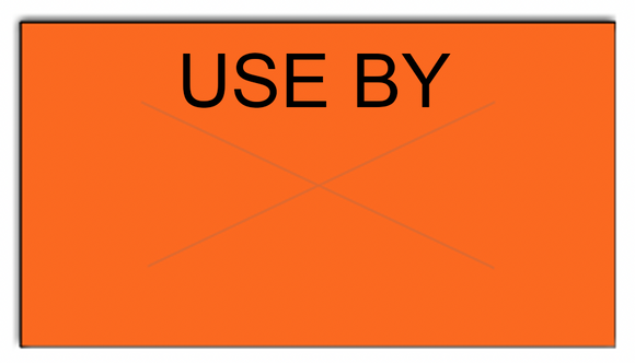 [CUSTOM] Garvey compatible 2212 Fluorescent Orange Labels - USE BY
