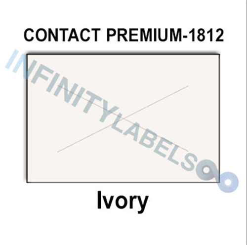 280,000 Contact Premium compatible 1812 Ivory Labels. Full case w/20 ink rollers.