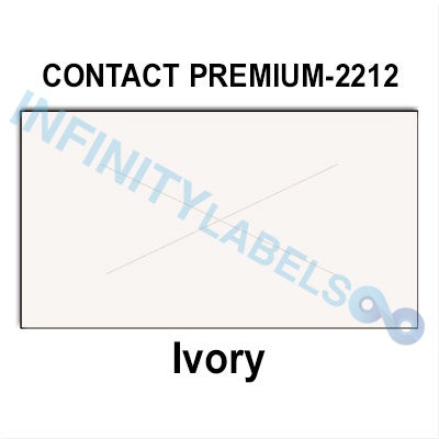 220,000 Contact Premium compatible 2212 Ivory Labels. Full case w/20 ink rollers.