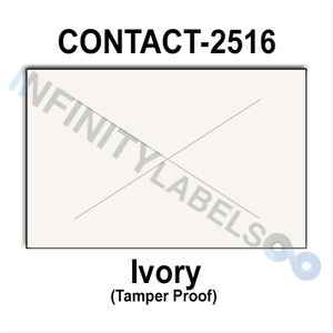 160,000 Contact compatible 2516 Ivory Labels. Full case w/20 ink rollers.
