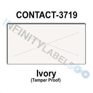 80,000 Contact compatible 3719 Ivory Labels.