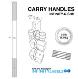 1,000 Infinity Carry Handles, 1.375" x 24” (AHT-CSHH)