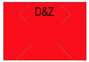 [CUSTOM] Monarch compatible 1130 Fluorescent Red Labels - D&Z