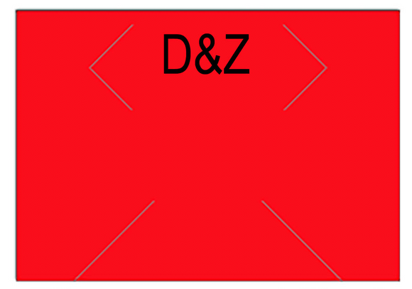 [CUSTOM] Monarch compatible 1130 Fluorescent Red Labels - D&Z