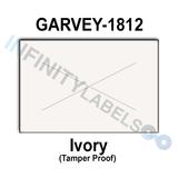 280,000 Garvey compatible 1812 Ivory Labels. Full case w/20 ink rollers.