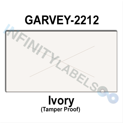 220,000 Garvey compatible 2212 Ivory Labels. Full case w/20 ink rollers.