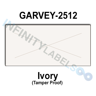 200,000 Garvey compatible 2512 Ivory Labels. Full case w/20 ink rollers.