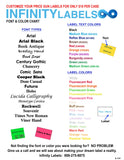 200,000 Contact Premium compatible 2512 Fluorescent Orange Labels. Full case w/20 ink rollers.
