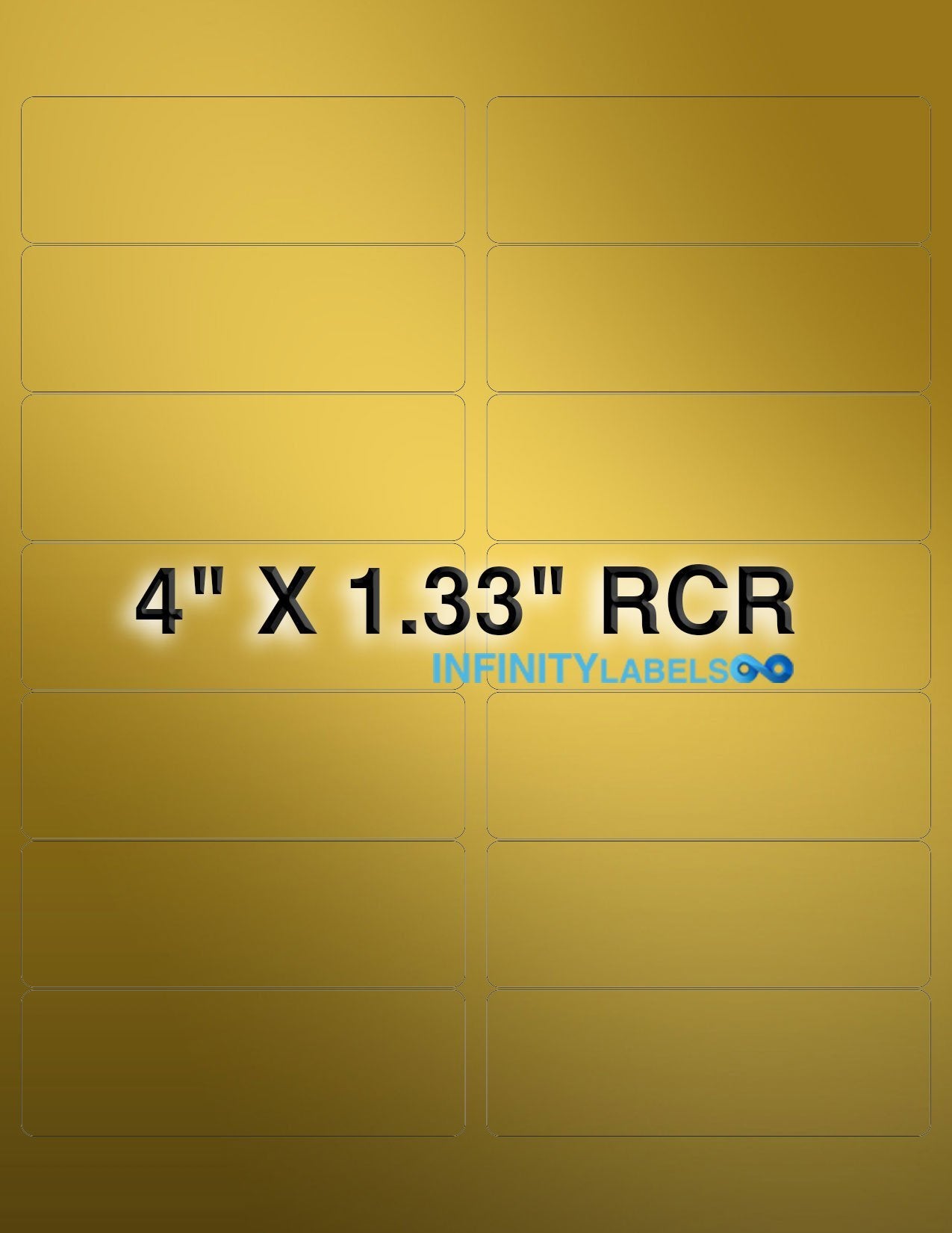 Gold Paper [300 sheets] 4 x 1.33 Laser Sheets - 14 LPS – Infinity Labels