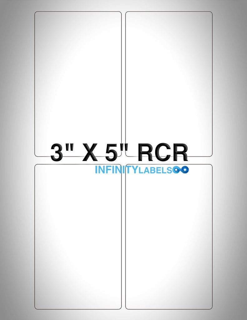 Matte Clear [100 sheets] 3 x 5 Laser Sheets - 4 LPS – Infinity Labels