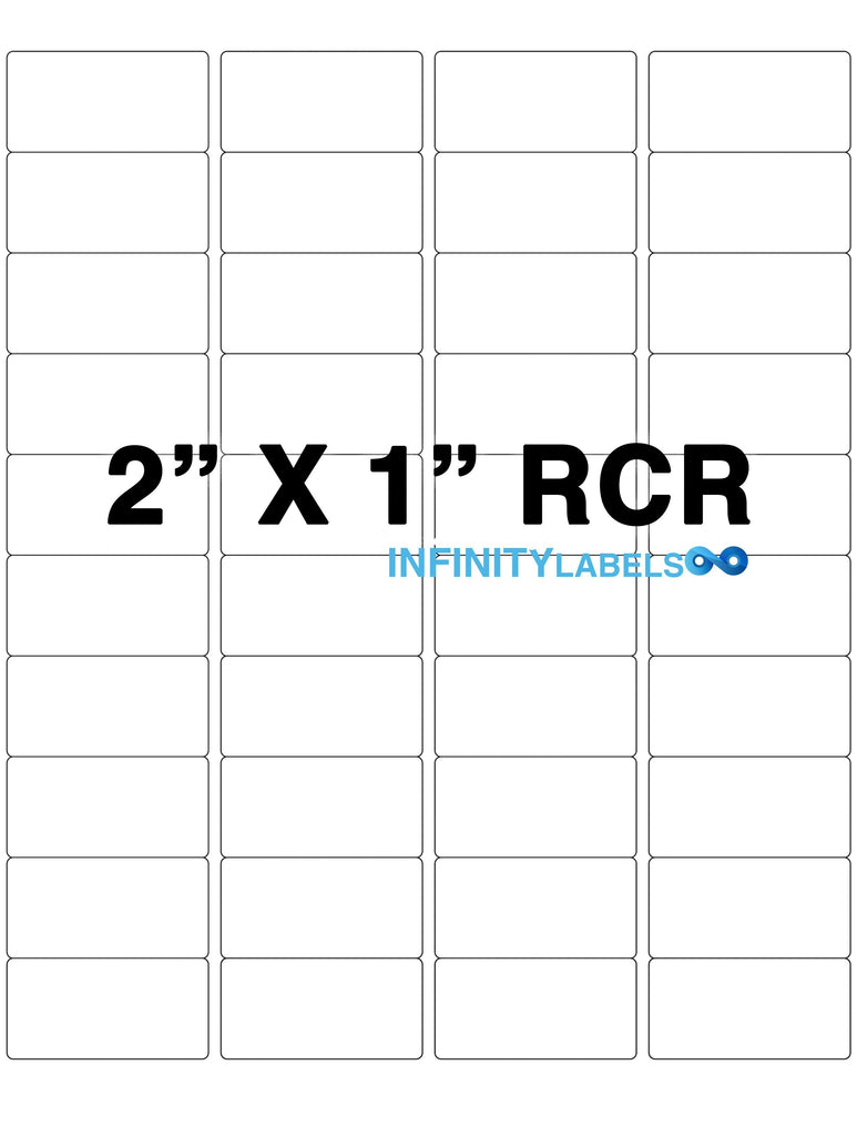 White Matte Paper [100 sheets] 2 x 1 Laser Sheets - 40 LPS – Infinity ...
