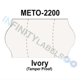 252,000 Meto compatible 2200 Ivory Labels. Full case w/12 ink rollers.